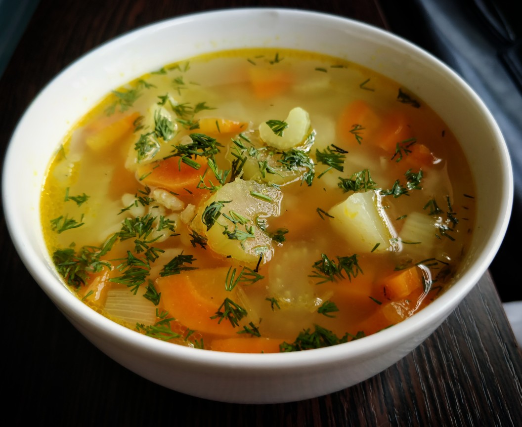 Суп из сельдерея с рисом