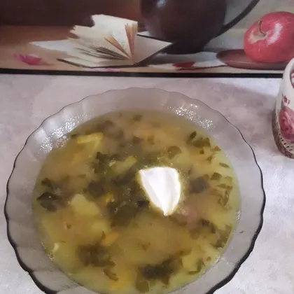 Суп со щавелем