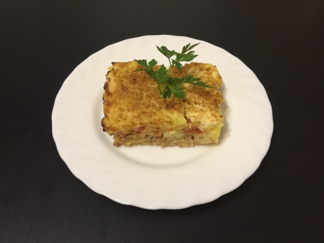 Картофельная запеканка с мясным фаршем 🥩