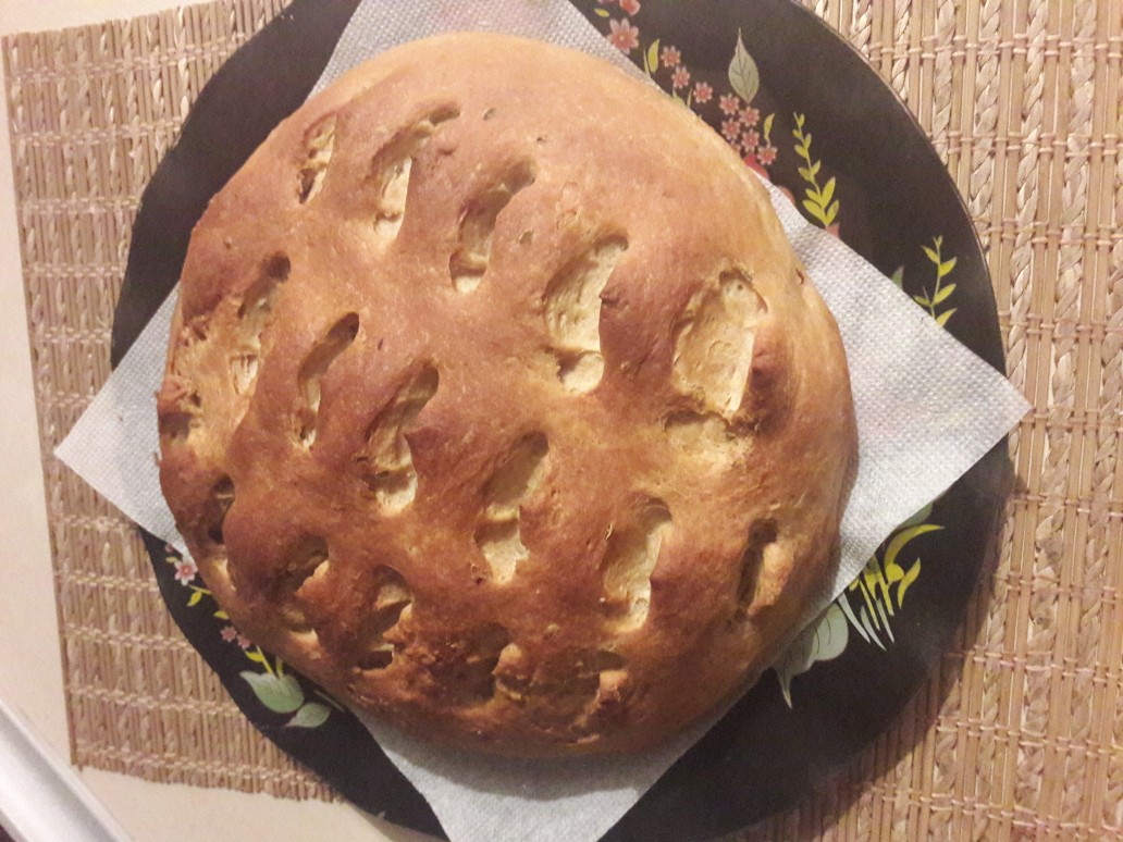 Пшенично-ржаной хлеб с укропом 🍞