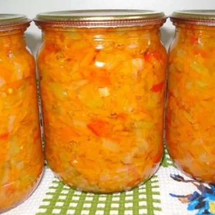 Заправка-заготовка для супа из моркови, перца и помидоров