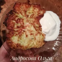 Оладьи из кабачка и куриной грудки