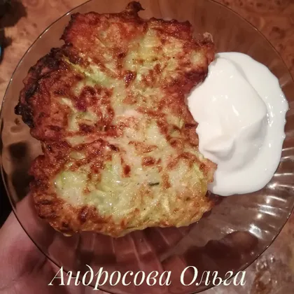 Оладьи из кабачка и куриной грудки