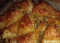 Куриные ножки со сметаной и сыром