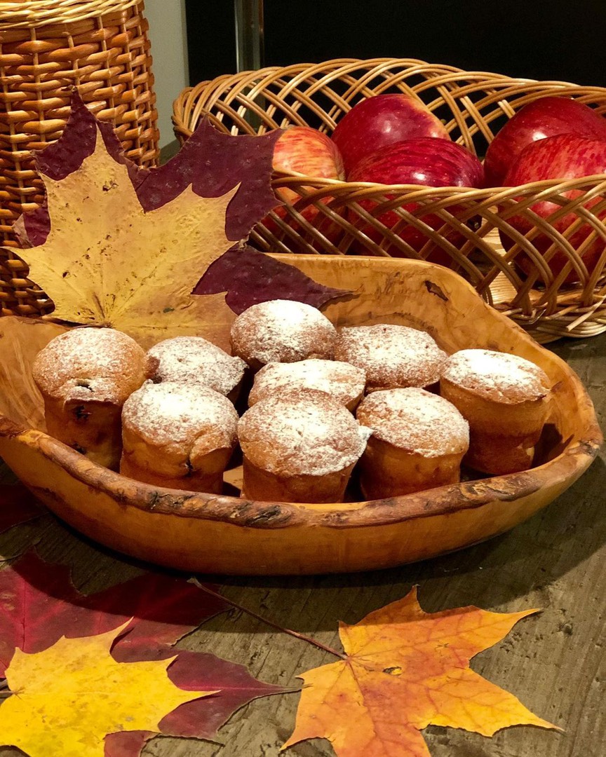 Кексики с вишней