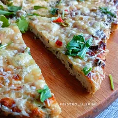 Очень вкусная и высокобелковая ПП пицца