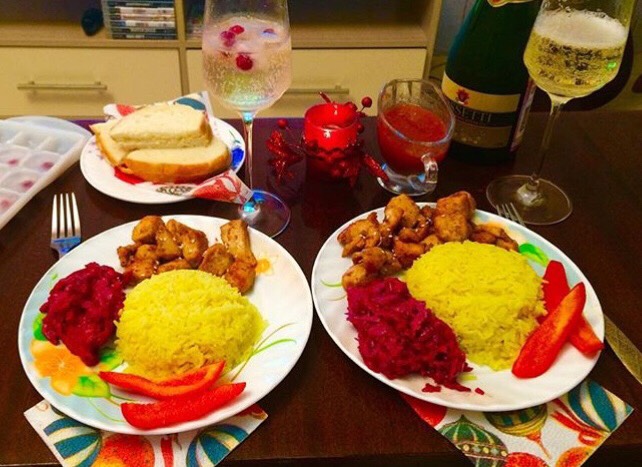 Курочка терияки с рисом🍛