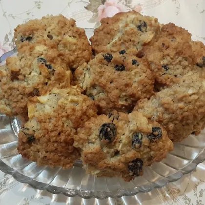 Овсяное печенье с яблоками 🍪🍎