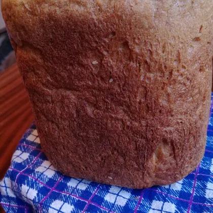 Заварной хлеб с кукурузной мукой и геркулесом в ХП