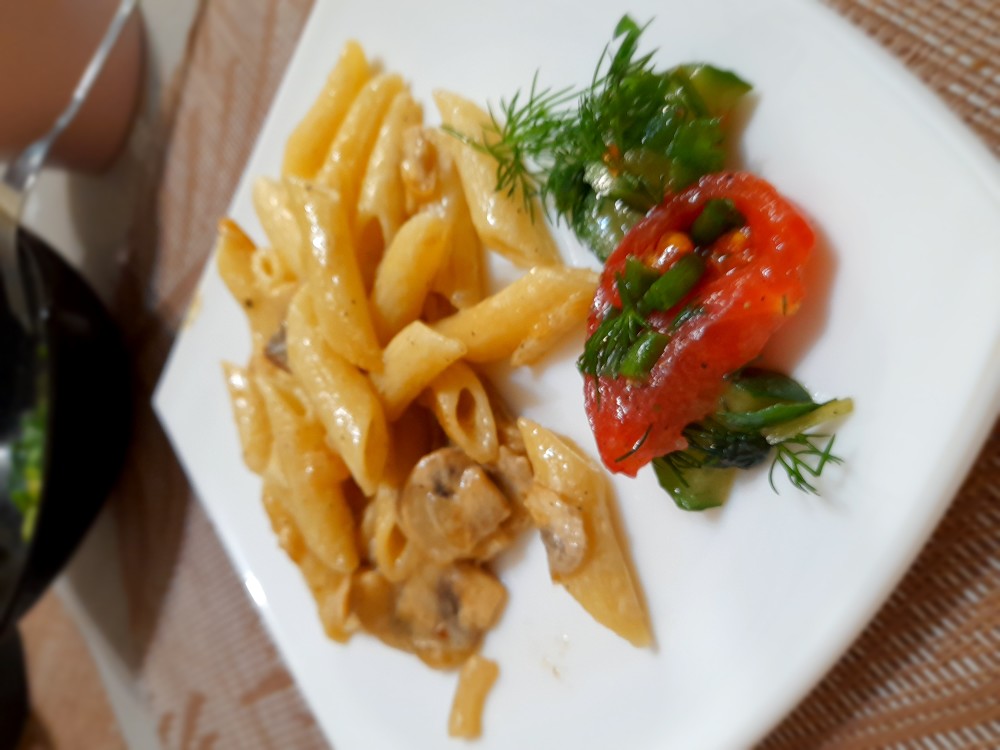 Паста с грибами