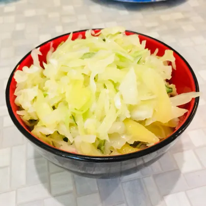 Капустный салат с огурцом и зелёным перцем 🥬 🥒 🌶