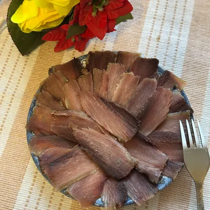 Малосольная рыба, тунец на завтрак