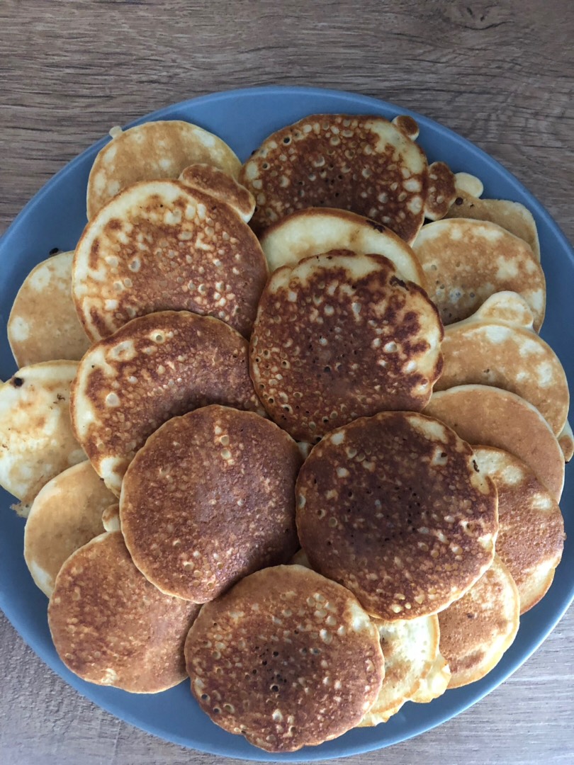 Оладушки с шоколадом и бананом