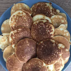 Оладушки с шоколадом и бананом