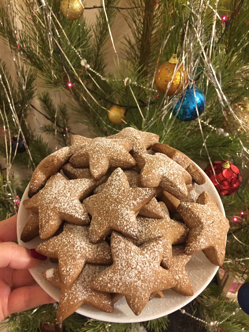 Новогоднее имбирное печенье