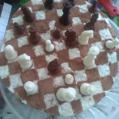 Торт "шахматная доска"