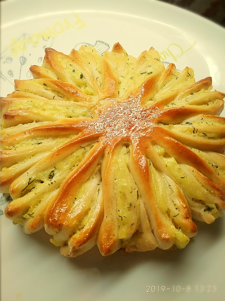 Пирог с картофельным пюре