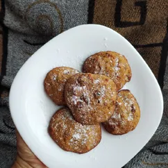 Овсяное печенье с клюквой и орехами