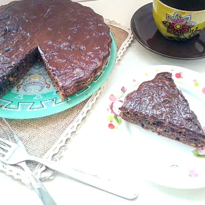 Шоколадный пирог с орехами #спас