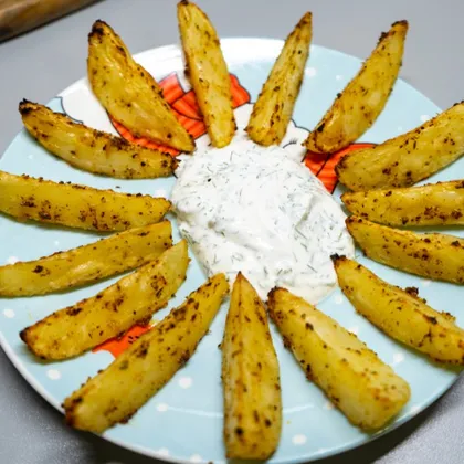 Картошка по-деревенски в духовке | Простой и вкусный рецепт хрустящей картошки