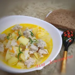 Быстрый суп с фрикадельками 🍲