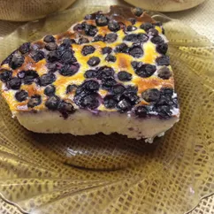 Творожная запеканка с черникой 