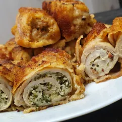 Мясные рулетики с начинкой