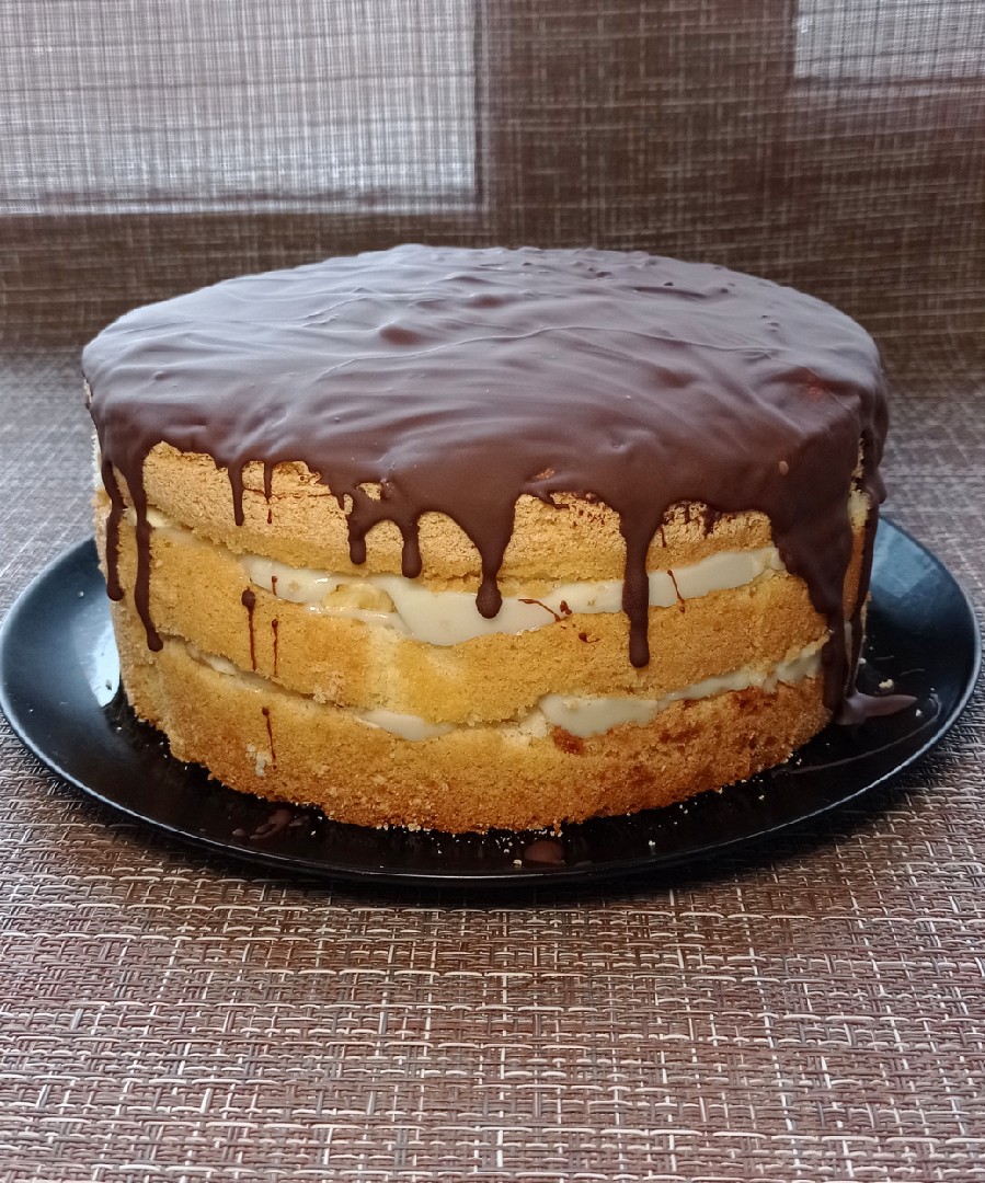 Как приготовить Шоколадный ПП торт бисквит в шоколадной глазури просто рецепт пошаговый