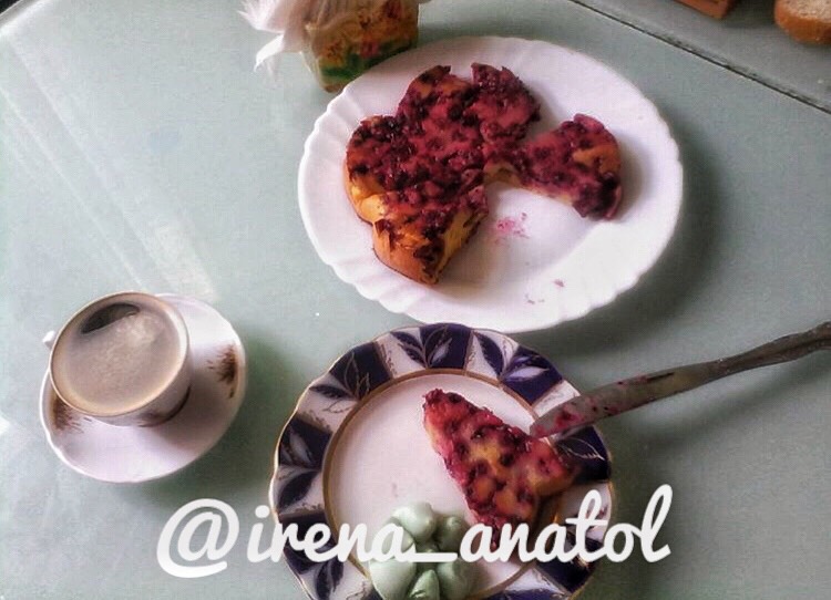 ПП шарлотка с чёрной смородиной #Летниедесерты