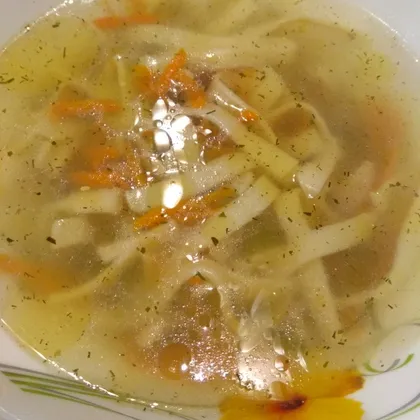 Суп лапша без картофеля