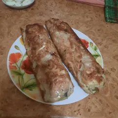 Мясной рулет с начинкой