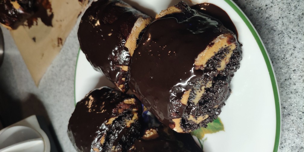 Творожные булочки с маком и шоколадом