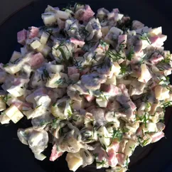 Салат с грибами