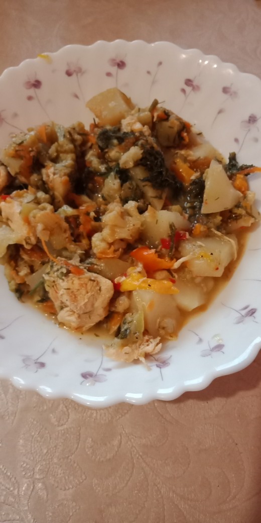 Рагу с цветной капустой