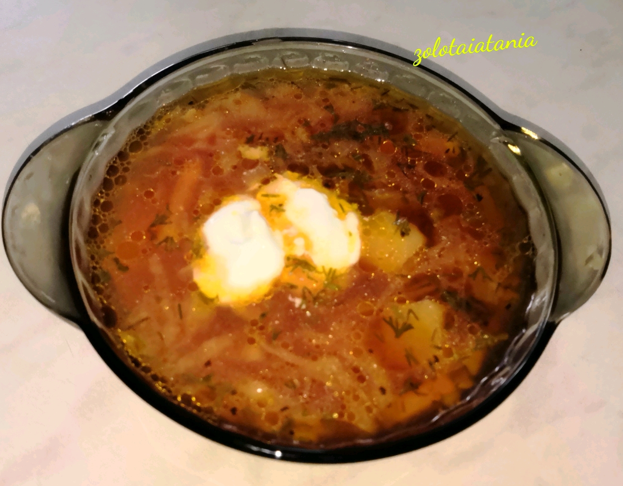 Борщ летний постный 🍅🥕🥬🌶️
