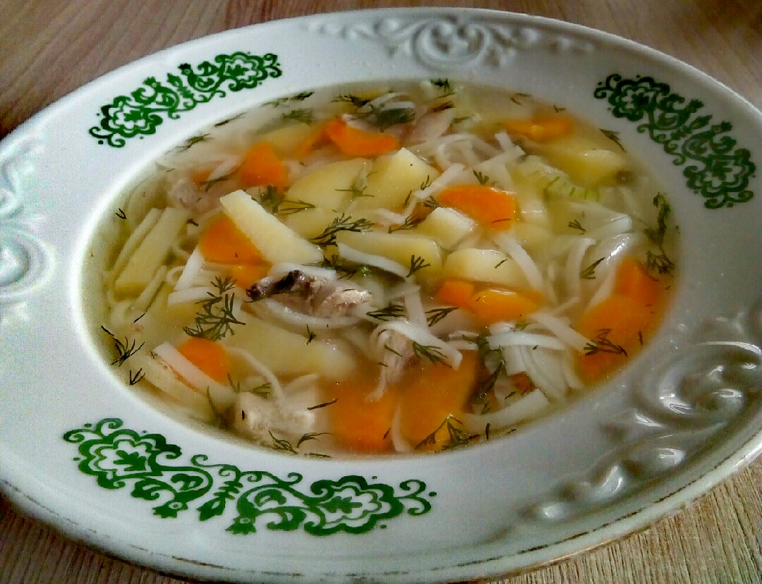 Куриный суп с картошкой и морковью