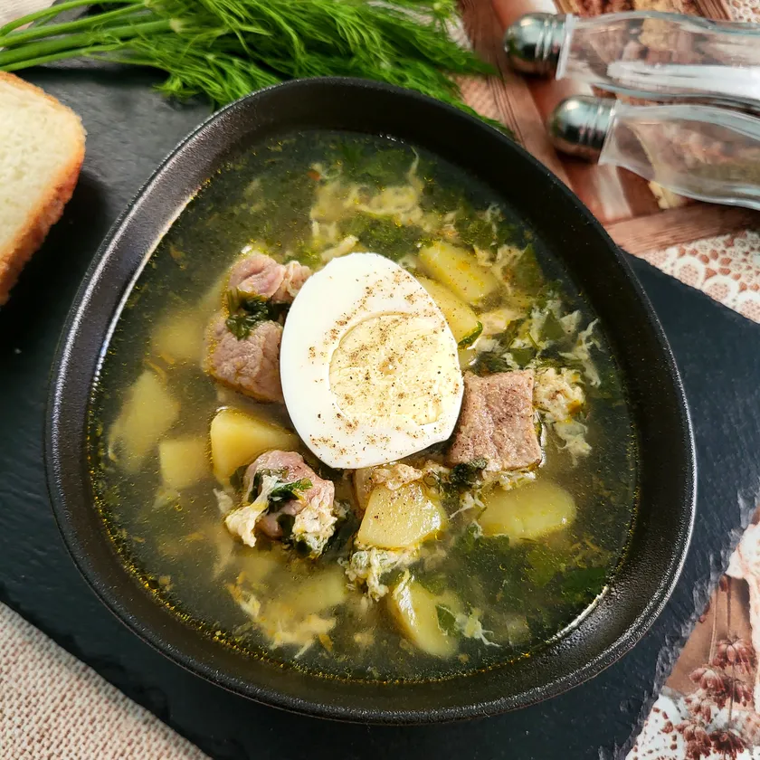 Суп с крапивой