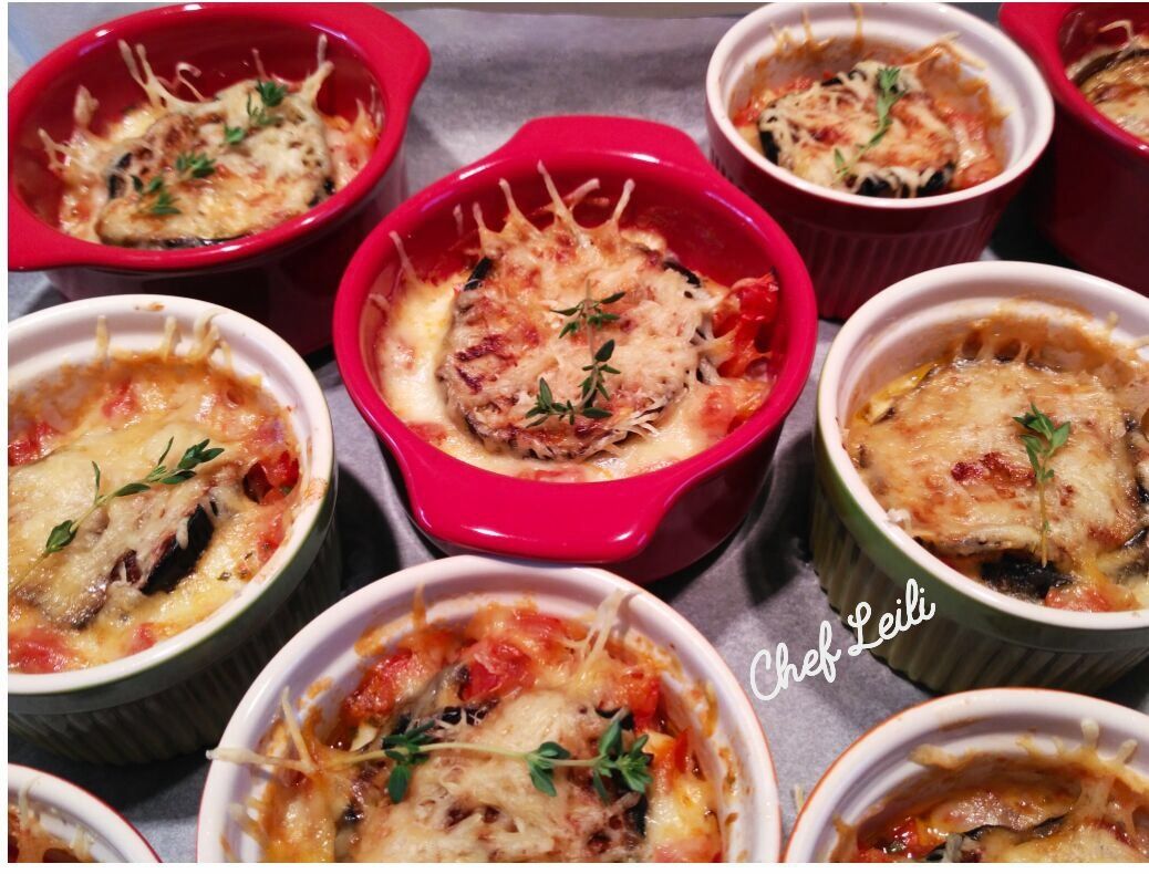 Мини-гратены из баклажанов по-итальянски