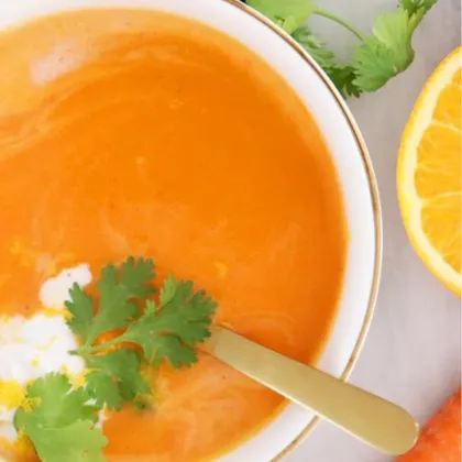 Суп - пюре из моркови 🥕 и апельсинов