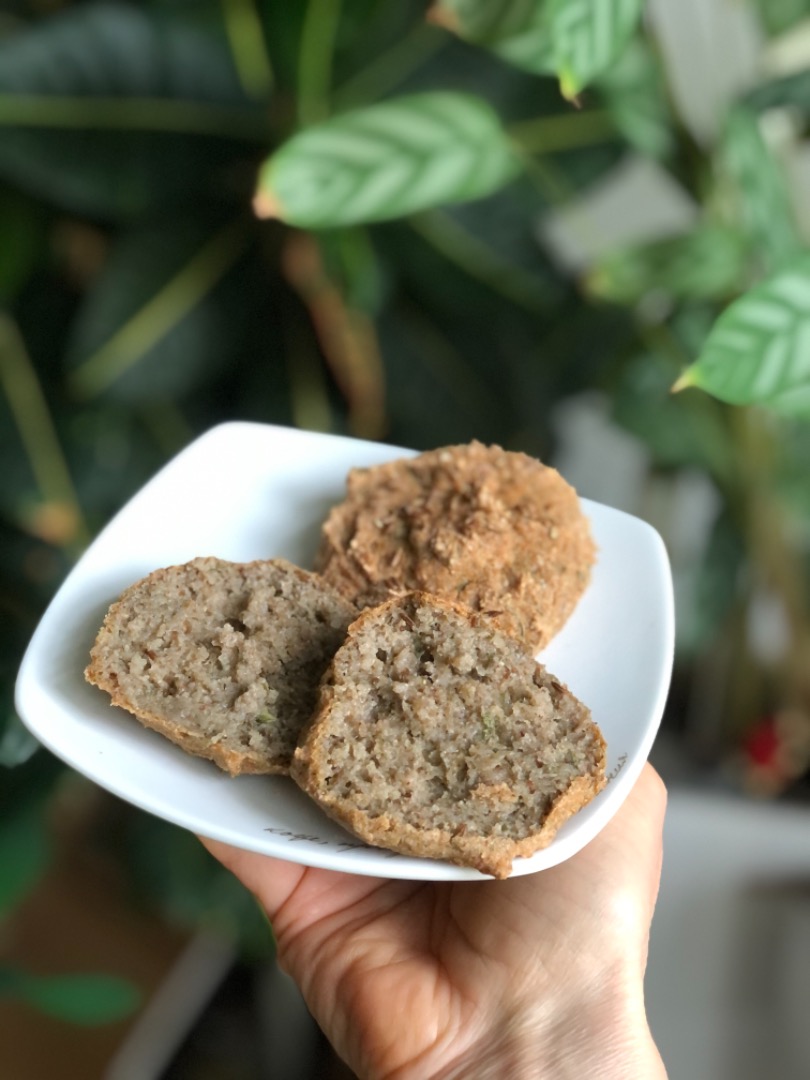 Булочки из зелёной гречки