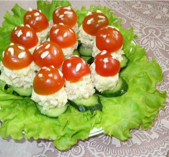 Закуска грибочки