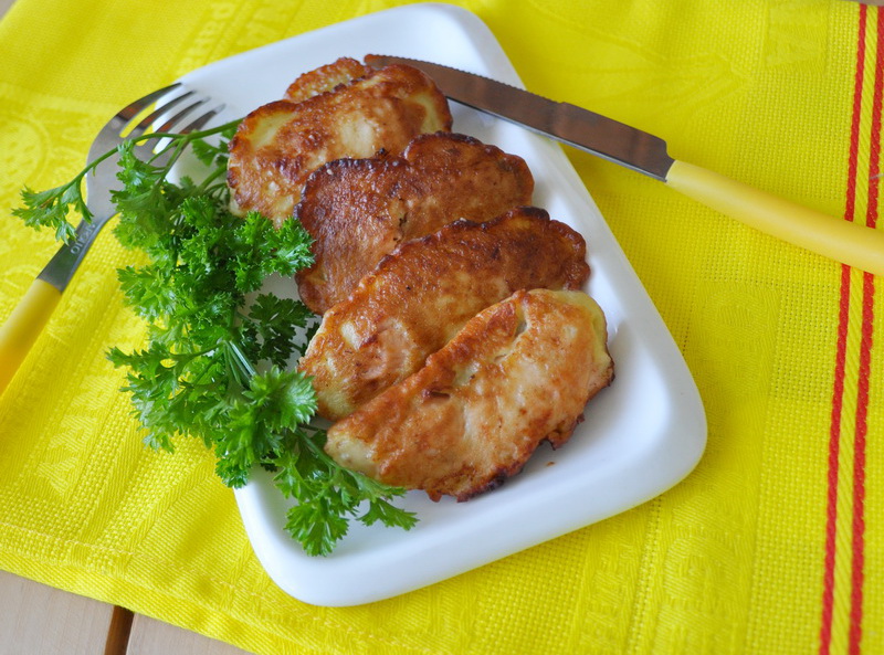 Горбуша в луковом кляре