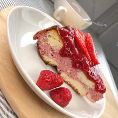 ЗАПЕКАНКА ТВОРОЖНАЯ 😍 клубнично-ванильная 🍓