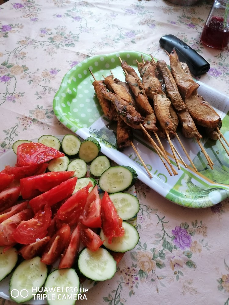 ПП куриные шашлычки в духовке