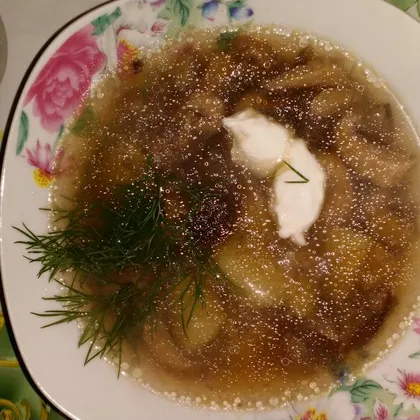 Деревенский грибной суп