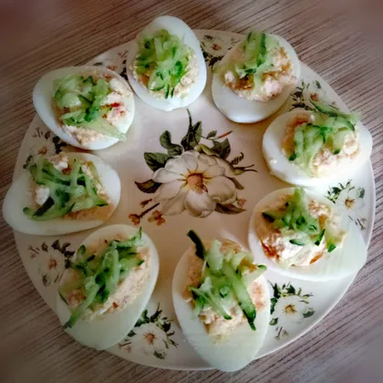 Фаршированные яйца #кулинарныймарафон
