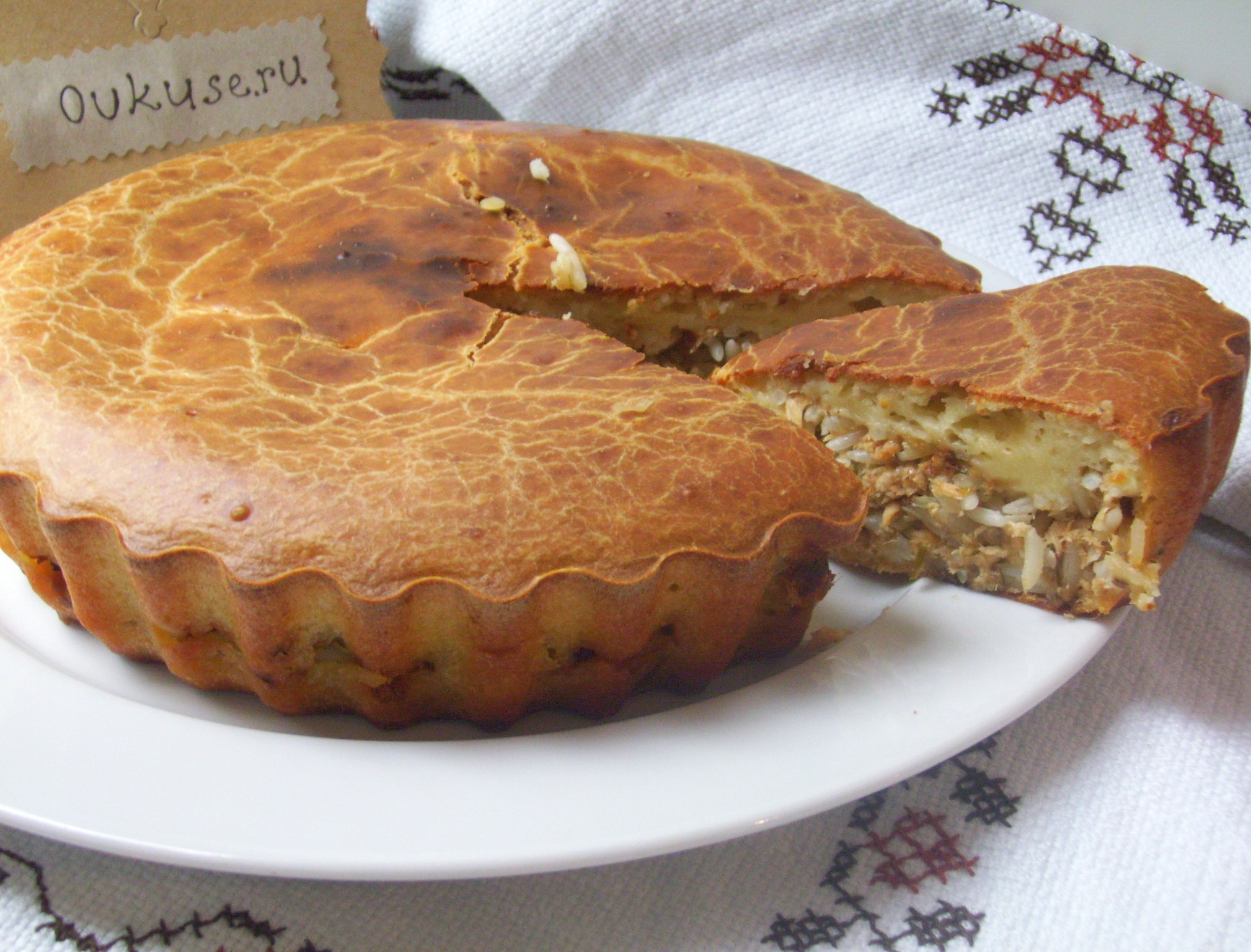 Пирог с сайрой и рисом - пошаговый рецепт с фото на paraskevat.ru