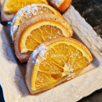 Новогоднее печенье 'Апельсиновые дольки' 