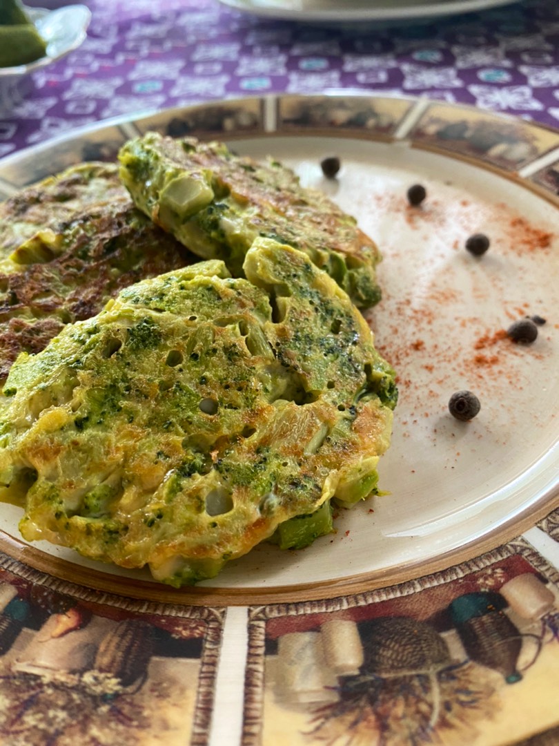 Оладьи из брокколи🌿