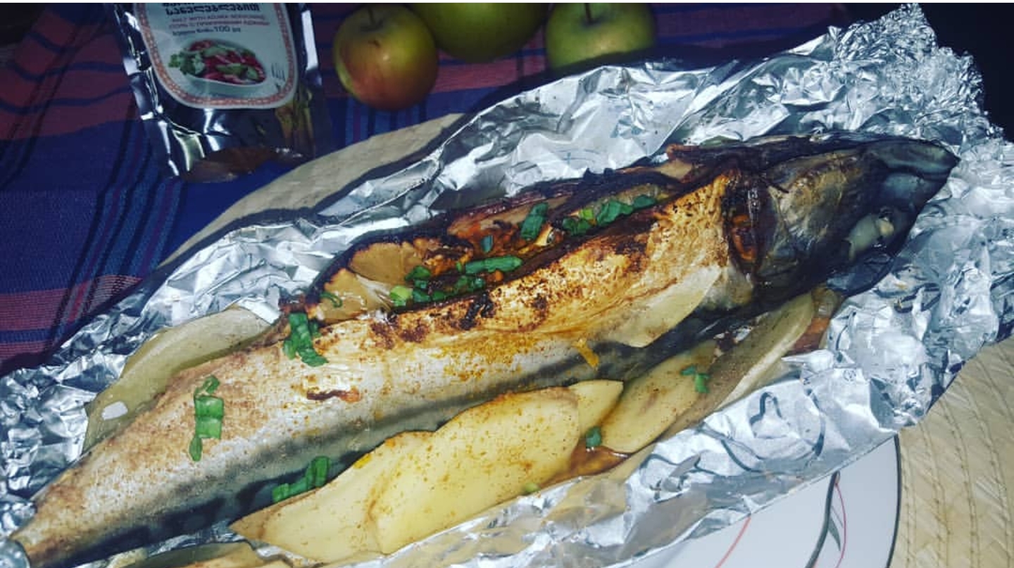 Скумбрия с картофелем